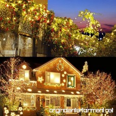 Decute Upgraded 105 Feet 300 LED Christmas String Lights with End-to-End Plug 100% UL Certified Fairy Light Outdoor Indoor - For Wedding Party Patio Porch Backyard Garden Decoration Warm White - B07CWP795X
