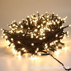 Decute Upgraded 105 Feet 300 LED Christmas String Lights with End-to-End Plug 100% UL Certified Fairy Light Outdoor Indoor - For Wedding Party Patio Porch Backyard Garden Decoration Warm White - B07CWP795X