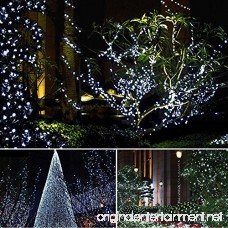 FULLBELL LED String lights Fairy Twinkle Decorative Lights 200 LED 65.6 Feet with Multi Flashing Modes Controller for Kid's Bedroom Wedding Chirstmas Tree Festival Party Garden Patio (White) - B07281M4V6