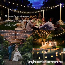 Globe String Lights G40 UL Listed Patio Lights for Indoor Outdoor Commercial Decor 25Ft with 25 Clear Bulbs Outdoor String Lights for Party Wedding Garden Backyard Deck Yard Pergola Gazebo Black - B07B494SVZ