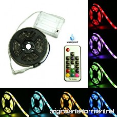 HIKENRI Battery Powered LED Strip Lights 17-Keys Remote Controlled DIY Indoor and Outdoor Decoration 6.56ft Waterproof - B077TV48MM
