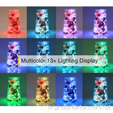 Hometarry LED String Lights Battery Operated Lights Multi Color Changing String Lights Remote Control Waterproof 100LEDs 33 ft Indoor Decorative Silver Wire Lights for Bedroom Christmas lights ¡­ - B074J318SY
