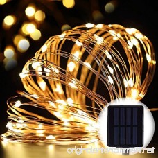 Ihomy Solar Powered String Lights 33ft 100 LEDs Waterproof Fairy Lights Outdoor/Indoor Starry Copper Wire Lights Decoration Lights for Gardens Home Wedding Party Christmas - B072ZXFF3L