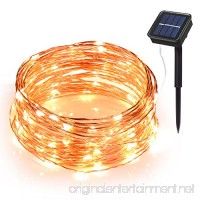 Ihomy Solar Powered String Lights  33ft 100 LEDs Waterproof Fairy Lights  Outdoor/Indoor Starry Copper Wire Lights  Decoration Lights for Gardens  Home  Wedding  Party  Christmas - B072ZXFF3L