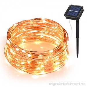 Ihomy Solar Powered String Lights 33ft 100 LEDs Waterproof Fairy Lights Outdoor/Indoor Starry Copper Wire Lights Decoration Lights for Gardens Home Wedding Party Christmas - B072ZXFF3L