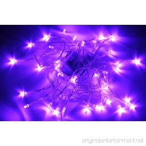 Karlling Battery Operated Purple 40 LED Fairy Light String Wedding Party Xmas Christmas Decorations(Purple) - B017Z21OB4