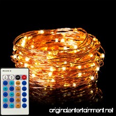 LED String Lights 99ft 300 LEDs Dimmable with Remote Control Waterproof Starry Lights for DIY Bedroom Patio Garden Gate Yard Party Wedding (Copper Wire Lights Warm White) - B01N0NMXGZ