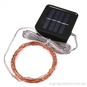 Magicnight Solar String Lights Garden Outdoor Led Starry String Light Copper Wire 15 Feet 50 Leds Waterproof For Patio Bonsai Wedding Party Auto On/Off Flash / Steady On Mode - B01HIH6CU4
