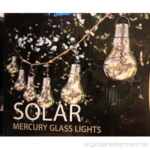 Members Mark Solar Mercury Glass Lights 6 Pack with 12 Feet of Rope - B079VHV29Q
