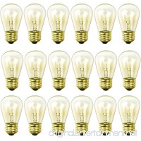 Newhouse Lighting 18 Pack 11 Watt S14 Incandescent String Light Bulbs For E26 Base With Outdoor Weatherproof Technology (3 Free Bulbs Included) - B01MRVSZ8Q