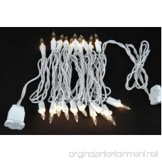 Novelty Lights 20 Light Clear Christmas Craft Mini Light Set White Wire 8' Long - B004O3YVX6