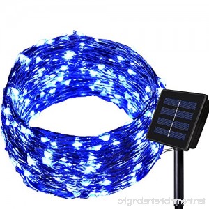Outdoor Solar String lights - Dolucky 150 LED Waterproof Copper Wire Lights for Garden Decoration Blue - B01EHQWW0I
