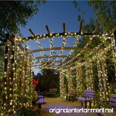 Qedertek Solar String Lights 39ft 100 LED Fairy String Lights Decorative Lighting for Home Lawn Garden Patio Party and Holiday Decorations (Warm White) - B01HCJ084O
