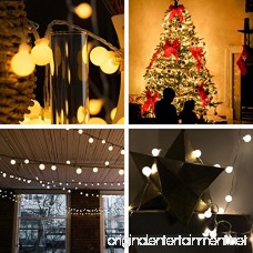 [Remote & Timer] 33Ft Globe String Lights 100LED Fairy Twinkle Lights with Remote 8 Modes Controller & UL Listed Adaptor Plug-for Patio/Party/Garden/Wedding Decor Warm White - B075LLXLXT