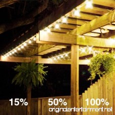 SLZ SUNTHIN 48ft String Lights with 24 x E26 Dropped Sockets and Hanging Loops - 30 x 11 Watt S14 Bulbs Included (6 Spares) Indoor/Outdoor Light Strings String of lights. - B0143YTKK4