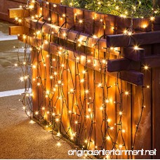 Solar Fairy String Lights Outdoor Waterproof WOOHAHA 72ft 200LED Updated Version 6hrs Timer Function with USB Cable Solar Powered Starry String Lights for Christmas Patio Garden Party(warmwhite) - B075ZNQBY3