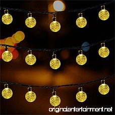Solar Globe String Lights 30 LED 19.8ft Outdoor Crystal Ball Christmas Decoration Light Waterproof Solar Patio Lights Decorative for Xmas Tree Garden Home Lawn Wedding Party Holiday (2PACK-Warm White) - B07BVLB9RY
