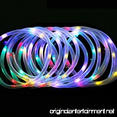 Solar Powered Rope Lights Findyouled Outdoor Waterproof 100LED 40ft Decoration Light Automatically Working From Dusk to Dawn (Multi-color) - B01KHQR29I