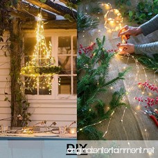 Soltuus Solar 120 LED String Fairy Lights Starry Copper String Lighting Waterproof Watering Can Light Solar Powered Firefly Moon for Plants Tree Vines Decorations Warm White - B07FBRKX9R