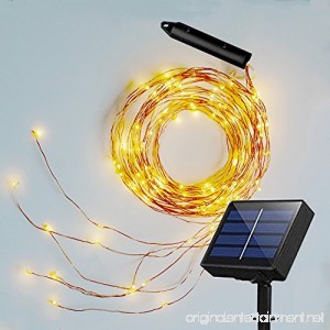 Soltuus Solar 120 LED String Fairy Lights Starry Copper String Lighting Waterproof Watering Can Light Solar Powered Firefly Moon for Plants Tree Vines Decorations Warm White - B07FBRKX9R