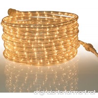 Tupkee Rope Light CLEAR - for Indoor and Outdoor use  24 Feet (7.3 m) - 10MM Diameter - 288 CLEAR Incandescent Long Life Bulbs Rope Lights - B074WPLV8V