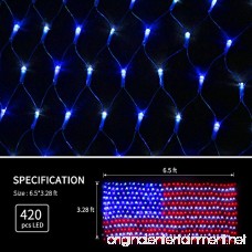 xtf2015 Led Flag Net Lights of The United States Waterproof American Flag Light For Festival Holiday Independence Day 4th of July Memorial Day Decoration Garden Yard Fence Indoor And Outdoor - B078YNL1HH