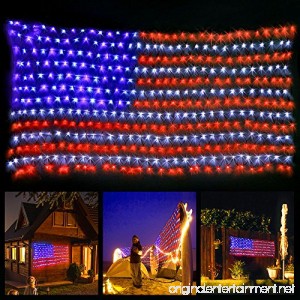 xtf2015 Led Flag Net Lights of The United States Waterproof American Flag Light For Festival Holiday Independence Day 4th of July Memorial Day Decoration Garden Yard Fence Indoor And Outdoor - B078YNL1HH