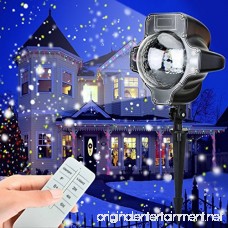 ALWOA LED Snowfall light Rotatable Snowflake Projector Lamp Specially Designed Waterproof Landscape Decoration Li - B0749KQ9X4