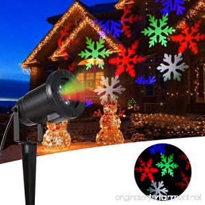 B-right Moving Christmas Snowflake Projector Lights 6 LEDs Landscape Projector Light for Indoor/Outdoor Wall Decoration Party Light Christmas Light - B017U6D7WO