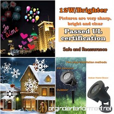 Christmas Led Projector Lights Newest Version 12W 15 Slides Bright Waterproof Landscape Led Projector Spotlight Show for Thanksgiving Day Holiday Garden Party Decoration Celebrations Projection H - B075JB2VM3