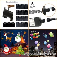 Christmas Led Projector Lights Newest Version 12W 15 Slides Bright Waterproof Landscape Led Projector Spotlight Show for Thanksgiving Day Holiday Garden Party Decoration Celebrations Projection H - B075JB2VM3