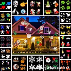 Christmas Light GUGUNIAO LED Projector Light with 18 Switchable Patterns Waterproof Spotlight Night Light for Christmas Indoor and Outdoor Party Birthday Holiday Landscape Decoration. - B077MPZ7CQ