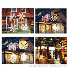 Christmas Lights Projector Wrcibo Christmas Decorations Colorful LED Lights with Remote and Timer 12 Patterns Light Show Waterproof for Outdoor Indoor Garden Landscape Thanksgiving Holiday Party - B075N8MC1V