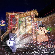 Christmas Projection Lights Magicfly Xmas Snowfall Projector LED light Waterproof Rotating Fairy Landscape LED lights with Remote Control for Christmas Party Patio Holiday Decorations - B076J4B9SX