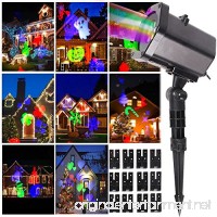 Christmas Projector Lights  Christmas Snow Lights  LED Snow Lights  Christmas Outdoor Landscape Light - Kabeier Decorative Christmas Dynamic Projector 12 Pattern Card Slide Christmas Party Light - B075XRQB7Y