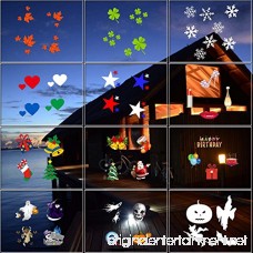 Christmas Snowflake Decoration Outdoor Projector Light Holiday Garden Light Rotating Project Lamp LED Landscape Moving Lights with 12 pcs Switchable Slides for Outdoor & Indoor - B075DXSSX6