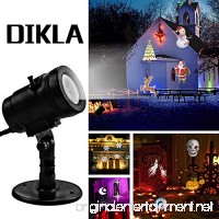 DIKLA LED Projector Light 14 Slides Spotlight Projector for Garden Ground Motion Halloween Lights for Outdoor Indoor Decoration - B074BRR76F