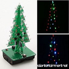 Diymore 7 Color LED 3D Christmas Tree DIY Kits Colourful Flash LED Circuit Electronic Learning Kit - B079GF12G4