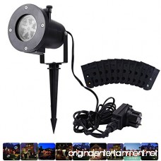Dragon Hub LED Christmas Projector Light 16 Slides LED Landscape Projection Lights Outdoor Indoor for Christmas Easter Thanksgiving Birthday Party and Holiday Decoration with Remote Control Timing - B077FV7S67