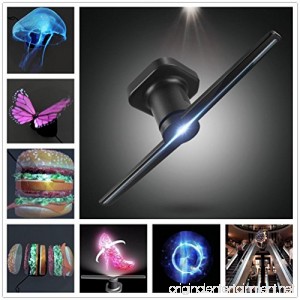 DSstyles Portable LED Holographic Projector Hologram Player 3D Holographic Display Fan Unique Hologram Projector Advisement Player - B07D27FG22