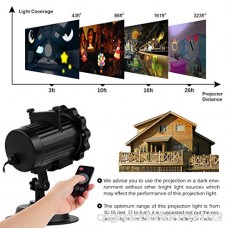 Elec3 Christmas Halloween Projector Light 16 Exclusive Design Slides Landscape Motion Projector Lights with Remote Control 32ft Power Cable for Decoration Lighting on Halloween Holiday Party - B074VV17WQ