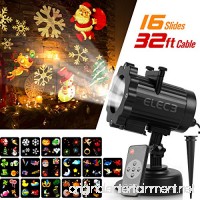 Elec3 Christmas Halloween Projector Light  16 Exclusive Design Slides Landscape Motion Projector Lights with Remote Control  32ft Power Cable for Decoration Lighting on Halloween Holiday Party - B074VV17WQ