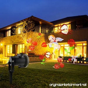 Holiday Light Projector LED Projector Lighting Landscape Spotlight Upgrade 16PCS Pattern Remote and IP65 Waterproof Xmas Projector Landscape Lighting Lamp for Christmas Valentines Party Dec - B076ZGZHYR
