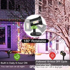 Homitt Christmas Laser Projector Light 8 Patterns Waterproof Landscape Lamp Moving Rotating Spotlight With RF Remote Control For Halloween Party Bar Wedding Living Room And Garden Decoration - B0761MN4MQ