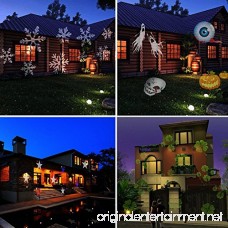 ingleby Holiday Led Projector Christmas Decoration Moving Lights 12 Pattern Replaceable Slides Indoor and Outdoor Garden Waterproof Lawn Lamp (Black) - B01N47PCCY
