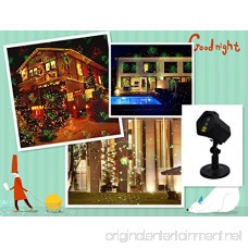 Kabeier Christmas Laser Light Christmas Projection Light IP65 Waterproof Outdoor Landscape Light RF Remote Control 24 Pattern Dynamic Static Holiday Party Lights（Red/green light） (Black01) - B076HKTTMG