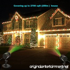 Laser Christmas Lights InnooLight Outdoor Christmas Laser Lights Show Red and Green Starry Christmas Lights Projector Laser Holiday Lights with RF Remote for Outdoor Garden Halloween Decoration - B07411NGKW