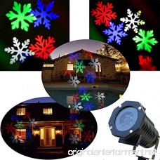 Leaton Christmas Projector Light Outdoor Automatically Waterproof Projector Snowflake Spotlight Lamp Show for Halloween Holiday Party Landscape and Garden Decoration 10PCS Pattern Lens Light - B01M6AMP6Q