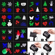 Led Christmas Light Projector FengNiao led projector light show with 12 Switchable Patterns Waterproof Outdoor led projection light for Christmas Halloween and Other Holiday - B0759FRYZC