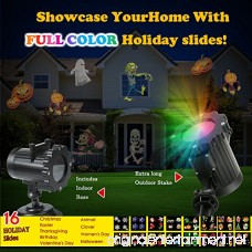LED Christmas Projector Lights - Led Landscape Spotlight with 16 Full Color Slides Motion Led Light Projector for Christmas Halloween Thanksgiving Birthday Party Easter Wedding Holiday Decoration - B075RFVFTC